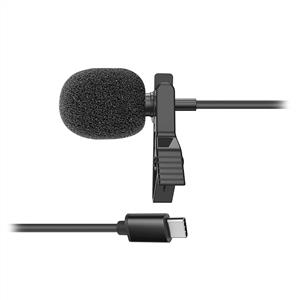 SNOPY SN-M40 TYPE-C AKILLI TELEFON VE TİKTOK YAKA MİKROFONU- SİYAH