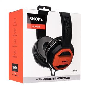 Snopy SN-101 BONNY Kırmızı PC&Telefon Mikrofonlu Kulaklık
