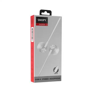 Snopy SN-BT20 Type C Telefon Uyumlu Beyaz Mikrofonlu Kulaklık