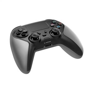 Snopy Rampage Tactic Bluetooth Çift Titreşimli PS4 Gamepad - Metalic Siyah