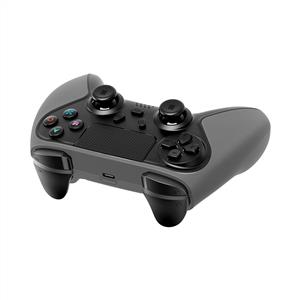 Snopy Rampage Tactic Bluetooth Çift Titreşimli PS4 Gamepad - Metalic Siyah