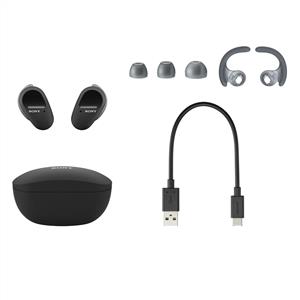 SONY WF-SP800N IP55 GERÇEK KABLOSUZ GÜRÜLTÜ ENGELLEME ÖZELLİKLİ KULAKLIK - SİYAH