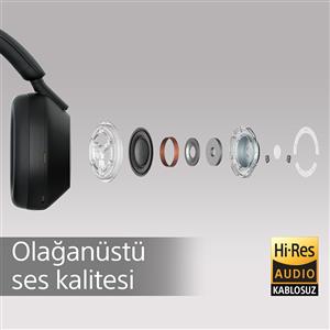 Sony WH-1000XM5B Gürültü Engelleme Özellikli Kablosuz Kulak Üstü Kulaklık - Siyah