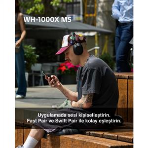 Sony WH-1000XM5 Gürültü Engelleme Özellikli Kablosuz Kulak Üstü Kulaklık - Siyah