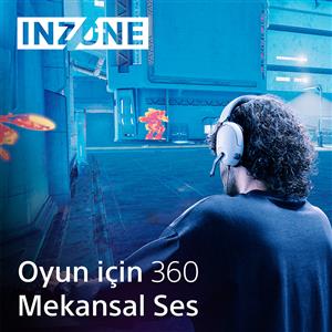 SONY MDR-G300W INZONE H3 Kablolu Oyuncu Kulaklığı - Beyaz