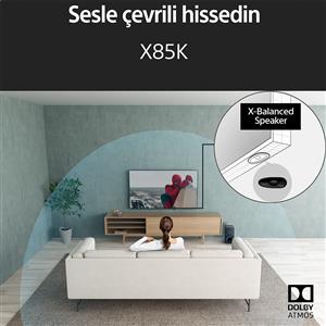 SONY 85X85K 85inc 215 cm 4K UHD Google Smart TV,Uydu Alıcılı
