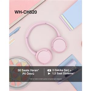 Sony WH-CH520 Kablosuz Bluetooth Kulak Üstü Kulaklık - Siyah