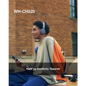 Sony WH-CH520 Kablosuz Bluetooth Kulak Üstü Kulaklık - Mavi