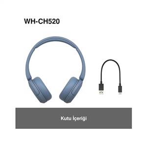 Sony WH-CH520 Kablosuz Bluetooth Kulak Üstü Kulaklık - Mavi