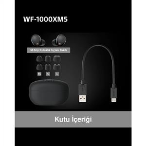Sony WF-1000XM5 Tam Kablosuz Gürültü Önleyici Kulak İçi Kulaklık - Siyah