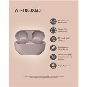 Sony WF-1000XM5 Tam Kablosuz Gürültü Önleyici Kulak İçi Kulaklık - Pembe