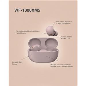 Sony WF-1000XM5 Tam Kablosuz Gürültü Önleyici Kulak İçi Kulaklık - Pembe