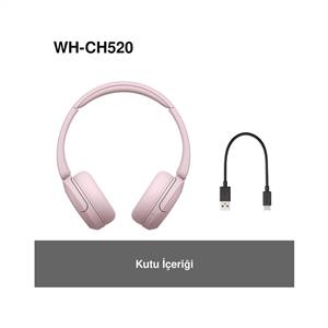 Sony WH-CH520 Kablosuz Bluetooth Kulak Üstü Kulaklık - Pembe