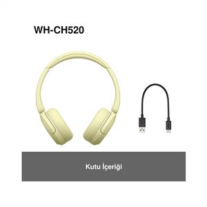 Sony WH-CH520 Kablosuz Bluetooth Kulak Üstü Kulaklık - Sarı