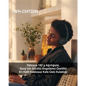 SONY WH-CH720NW Kablosuz Gürültü Engelleme Özellikli Kulak Üstü Kulaklık - Beyaz