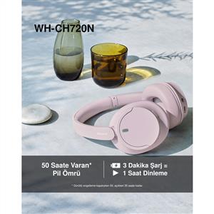 SONY WH-CH720NW Kablosuz Gürültü Engelleme Özellikli Kulak Üstü Kulaklık - Beyaz