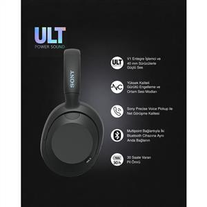 SONY WH-ULT900N ULT WEAR Kablosuz Gürültü Engelleyici Bluetooth Kulaklık - Siyah