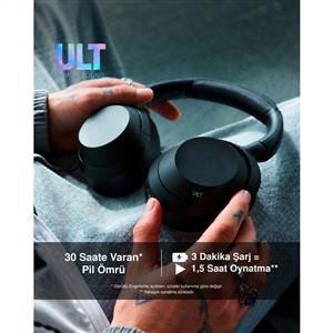 SONY WH-ULT900N ULT WEAR Kablosuz Gürültü Engelleyici Bluetooth Kulaklık - Siyah