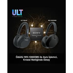 SONY WH-ULT900N ULT WEAR Kablosuz Gürültü Engelleyici Bluetooth Kulaklık - Kırık Beyaz
