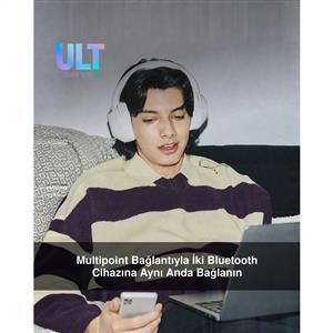 SONY WH-ULT900N ULT WEAR Kablosuz Gürültü Engelleyici Bluetooth Kulaklık - Kırık Beyaz