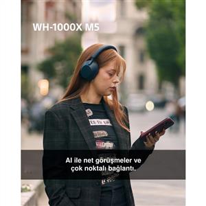 Sony WH-1000XM5 Gürültü Engelleme Özellikli Kablosuz Kulak Üstü Kulaklık - Pembe