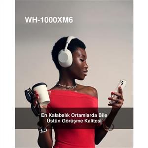 Sony WH-1000XM6 Bluetooth Kablosuz Gürültü Engelleme Özellikli Kulaklık - Kum Pembesi