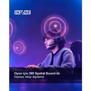 SONY WH-G500B INZONE H5 Kablolu ve Kablosuz Oyuncu Kulaklığı - Siyah