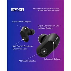 SONY WF-G700NB INZONE Buds Kablosuz Oyuncu Kulak İçi Kulaklığı - Siyah
