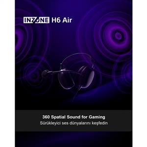 SONY WH-G500B INZONE H6 Air Kablolu Açık Arkalı Oyuncu Kulaklığı - Siyah