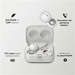 SONY LinkBuds TAMAMEN KABLOSUZ BLUETOOTH KULAK İÇİ KULAKLIK - BEYAZ