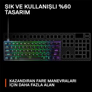 STEELSERIES APEX 9 MINI RGB GAMING KLAVYE
