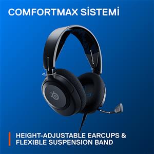 SteelSeries Arctis Nova 1P Kablolu Mikrofonlu Oyuncu Kulaklığı - Siyah