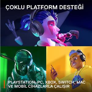 SteelSeries Arctis Nova 1P Kablolu Mikrofonlu Oyuncu Kulaklığı - Siyah