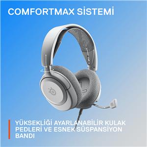 SteelSeries Arctis Nova 1P Kablolu Mikrofonlu Oyuncu Kulaklığı - Beyaz