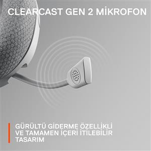 SteelSeries Arctis Nova 1P Kablolu Mikrofonlu Oyuncu Kulaklığı - Beyaz