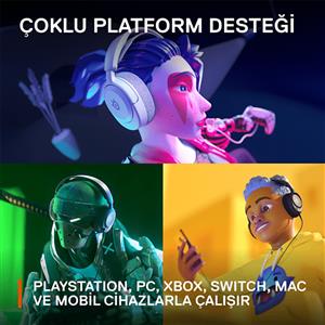 SteelSeries Arctis Nova 1P Kablolu Mikrofonlu Oyuncu Kulaklığı - Beyaz