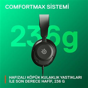SteelSeries Arctis Nova 1X Kablolu Mikrofonlu Oyuncu Kulaklığı - Siyah