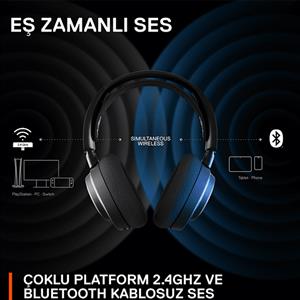 SteelSeries Arctis Nova 7 Wireless Mikrofonlu Oyuncu Kulaklığı - Siyah