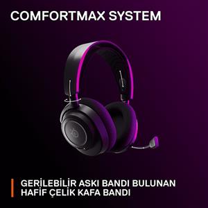 SteelSeries Arctis Nova 7 Wireless Mikrofonlu Oyuncu Kulaklığı - Siyah