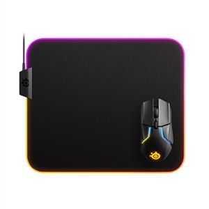 SteelSeries QcK Prism Cloth Medium RGB Prism Gaming Mousepad - Siyah