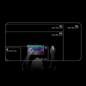 SteelSeries QcK Prism Cloth Medium RGB Prism Gaming Mousepad - Siyah