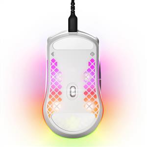 STEELSERIES AEROX 3 SNOW ULTRA 8500 DPI KABLOLU GAMING MOUSE-BEYAZ