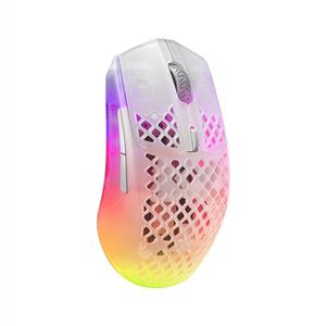 STEELSERIES AEROX 3 GHOST EDITION 18000 DPI KABLOSUZ GAMING MOUSE-BEYAZ