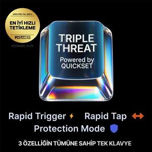 STEELSERIES APEX PRO TKL GEN 3 UK GAMING KLAVYE - SİYAH