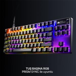 STEELSERIES APEX PRO TKL GEN 3 UK GAMING KLAVYE - SİYAH