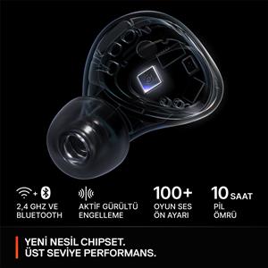 Steelseries Arctis GameBuds Gaming Kablosuz Kulak İçi Kulaklık- Siyah