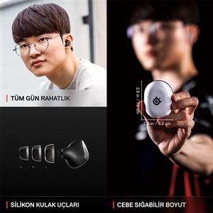 Steelseries Arctis GameBuds Gaming Kablosuz Kulak İçi Kulaklık- Siyah