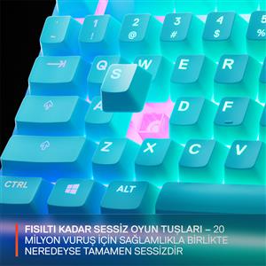 STEELSERIES APEX 3 TKL TÜRKÇE GAMING KLAVYE - AQUA