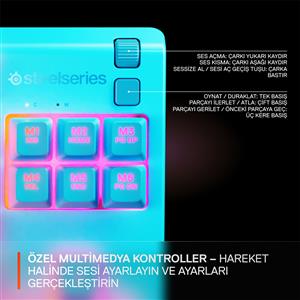 STEELSERIES APEX 3 TKL TÜRKÇE GAMING KLAVYE - AQUA