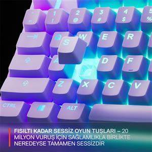 STEELSERIES APEX 3 TKL TÜRKÇE GAMING KLAVYE - LAVENDER